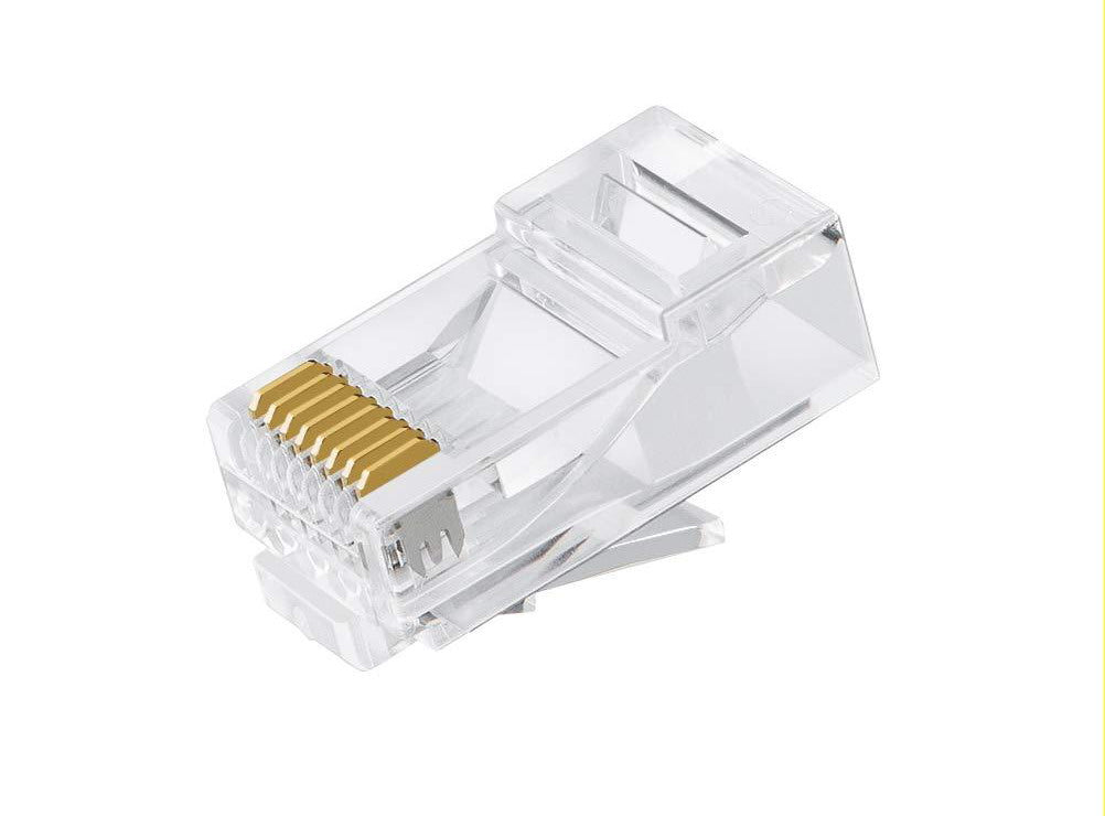 Astrotek CAT6 UTP -RJ45 Connector 8P8C Network Plug 3 Prong Blade 3U'  Gold plating (50pcs/bag) Astrotek CAT6 UTP -RJ45 Connector 8P8C Network Plug 3 Prong Blade 3U'  Gold plating (50pcs/bag)